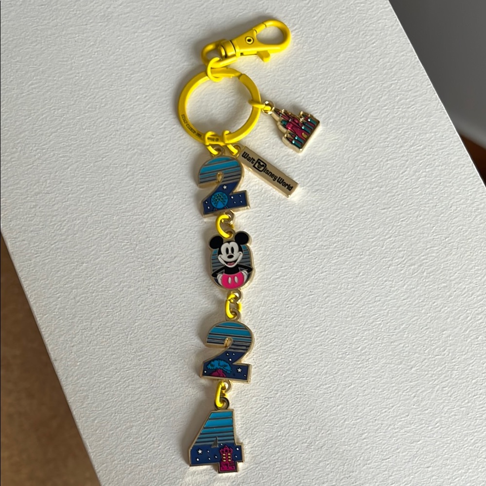 Disney Mickey Mouse 2024 Keychain - Yellow and Blue